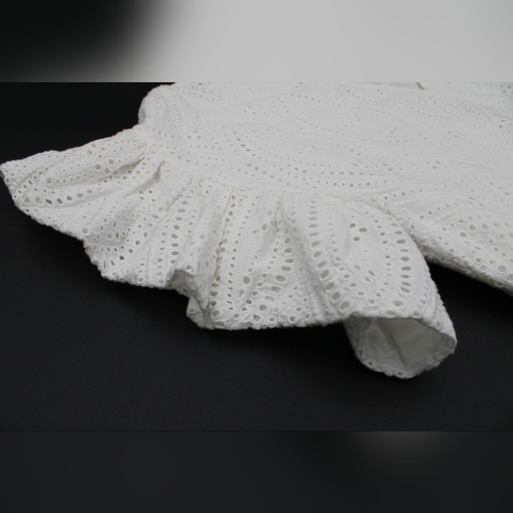 Maria Oliver Women’s Size S White Crochet Midi Dress - Picture 3 of 6